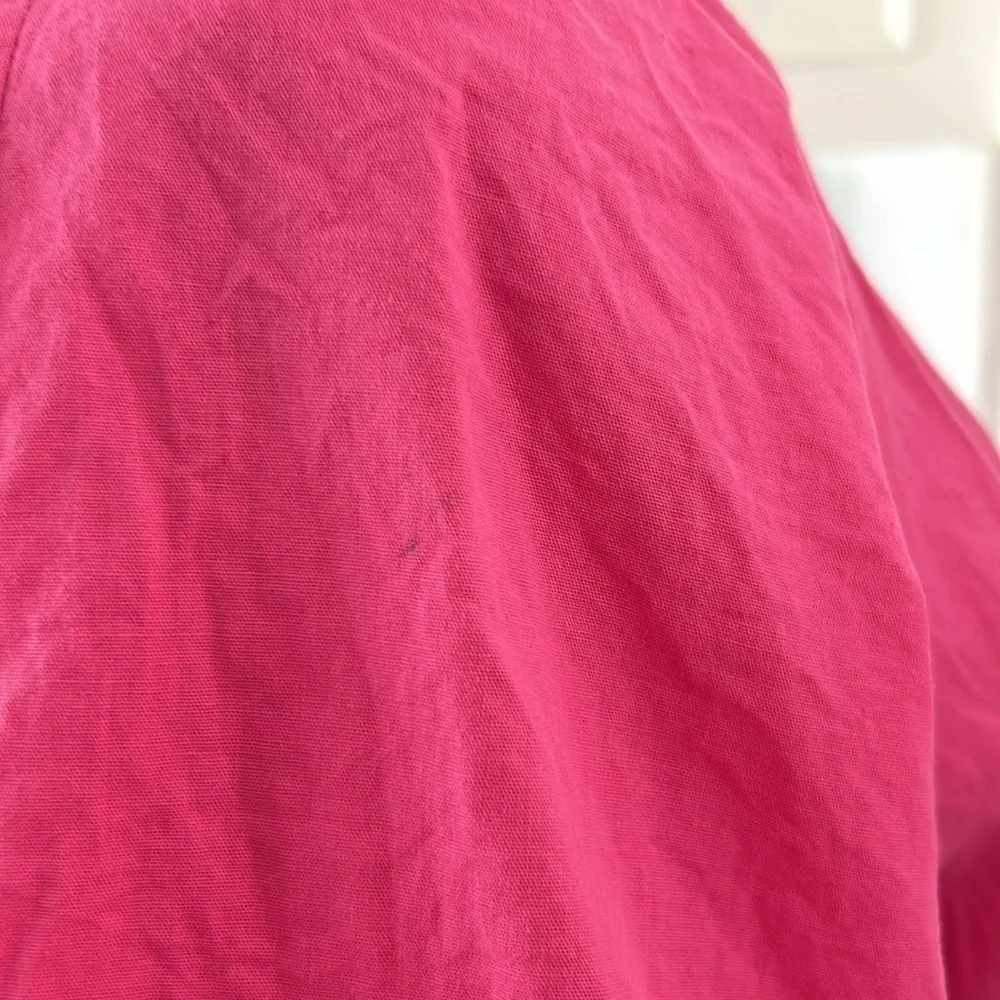 Pink Puff Sleeve with Tie Belt Mini Dress Size Large